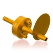 Imagine 4/5 - Aladin 2GO Alux Auriu-gold Portabil