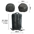 Imagine 2/7 - Port Geanta Narghilea El Nefes Negru 42CM