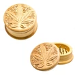 Imagine 2/3 - grinder / macinator tutun wooden Leaf 