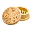 Imagine 3/3 - grinder / macinator tutun wooden Leaf 