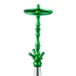 Imagine 3/3 - Narghilea Set Hookah Flame Patch Green 3td