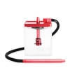 Imagine 1/6 - Narghilea MS Mashisha Micro Clear-red Portabil