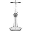Imagine 1/6 - Narghilea Moze Varity Lounge Silver Hookah - Clear Wavy Frosted