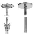 Imagine 3/6 - Narghilea Moze Varity Squad Silver Hookah - Clear Wavy Frosted