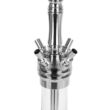 Imagine 2/6 - Narghilea Moze Varity Squad Silver Hookah - Clear Wavy Frosted