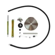 Imagine 3/6 - Nube Zebrano Hookah Stem Green-verde+Vas