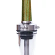 Imagine 5/6 - Nube Zebrano Hookah Stem Green-verde+Vas