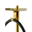 Imagine 2/5 - Oduman Cosmo Hookah Gold Body-Black Glass