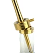 Imagine 5/5 - Oduman Infinity Hookah Gold Glass Gold Body