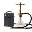 Imagine 1/9 - Oduman Velos Hookah Bronze Body-Clear Glass+Port Geanta