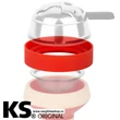 Imagine 4/5 - Adaptor Inel Silicon Creuzet - Desinator Narghilea KS Ringo Red