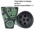 Imagine 5/5 - Creuzet Narghilea Oblako XLG Clasic Green
