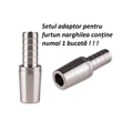 Imagine 2/4 - Set Racord + Adaptor Furtun Narghilea Aladin MVP 460-550