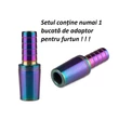 Imagine 2/4 - Adaptor Furtun Narghilea Aladin MVP Rainbow 18/8 
