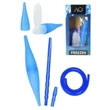 Imagine 1/2 - Set Furtun Narghilea Silicon AO + Ice Bazooka Blue