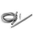 Imagine 1/2 - Set Furtun Narghilea Silicon Soft Touch Silver