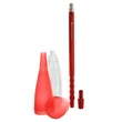 Imagine 2/5 - Set Furtun Narghilea Silicon Kaya + Ice Bazooka Red