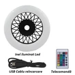 Imagine 4/6 - Inel Led Ring Iluminat Narghilea 16CM