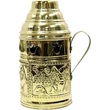 Imagine 1/2 - Cupola Termofor Narghilea Antivint Brass Marime L
