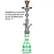 Imagine 2/3 - Vas Narghilea Top Mark Green-verde 26CM