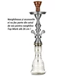 Imagine 2/2 - Vas Narghilea Top Mark White-alb 26CM