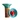 Creuzet Narghilea Oblako Flow Red Green Aqua