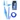 Set Furtun Narghilea Silicon AO + Ice Bazooka Blue