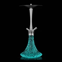 Narghilea Aladin MVP Diamond Glow Dark Blue - Fosforescent