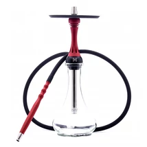 Narghilea Alpha Hookah X Red Matt - Rosu Matt + Vas