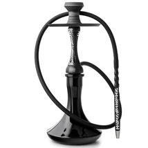 Narghilea Alpha Hookah Stem X Art Black Matt + Vas