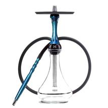 Narghilea Alpha Hookah X Breeze - Albastru Sidef + Vas