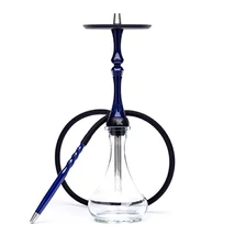 Narghilea Alpha Hookah Kappa Blue Dark + Vas