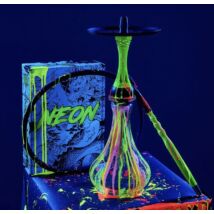 Narghilea Alpha Hookah X Neon Fosforescent + Vas
