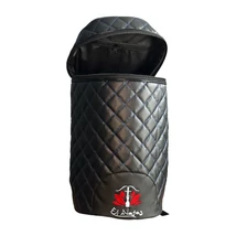 Port Geanta Narghilea El Nefes Negru Cusatura Albastru 42CM