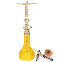 Narghilea Black Smoke Tradi Aslan Yellow