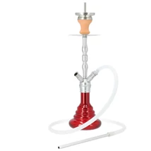 Narghilea Invi Saros Silver Shiny Red
