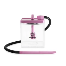Narghilea MS Mashisha Micro Clear-pink Portabil