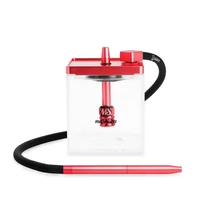 Narghilea MS Mashisha Micro Clear-red Portabil