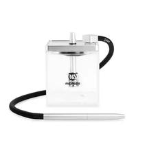 Narghilea MS Mashisha Micro Silver-clear Portabil