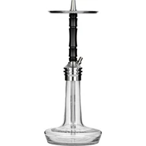 Narghilea Moze Varity Lounge Silver Hookah - Clear-original-black