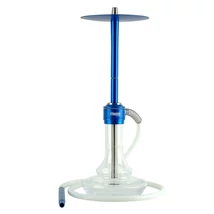 Oduman Nova Hookah Blue Body Clear Glass Oduman Nova Hookah Blue Body Clear Glass