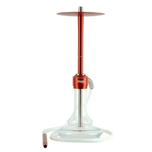 Oduman Nova Hookah Red Body Clear Glass Oduman Nova Hookah Red Body Clear Glass