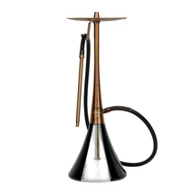 Oduman Orion Hookah Bronze Body-Black Glass