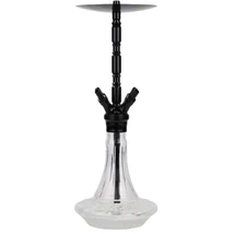 WD Hookah Diamond Black Clear Glass