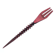 Furca Tutun + Perforator Folie Narghilea 2in1 Screw Burgundy