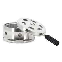 HMD-smoke Box Carbuni Narghilea Smokah Silver Shiny