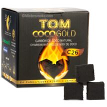 Carbuni Narghilea Tom Coco Gold Cube 26 mm