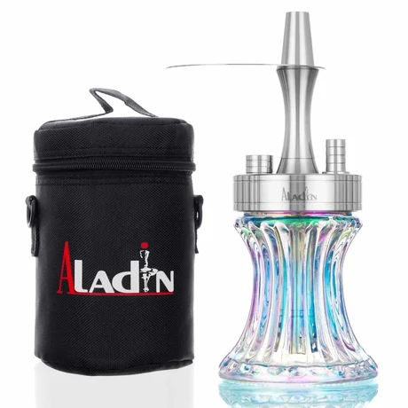 Narghilea Aladin 2GO Stainless Steel Shiny Clear