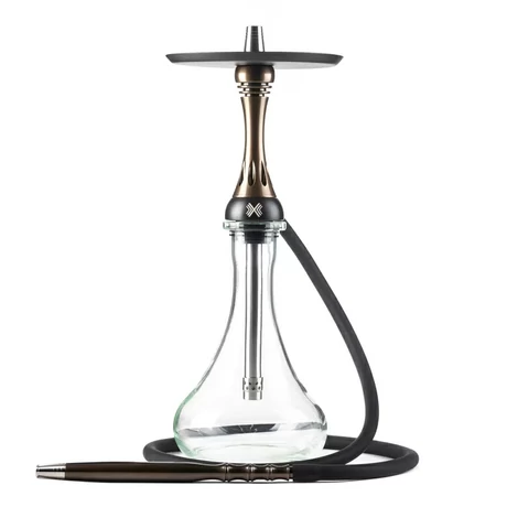 Narghilea Alpha Hookah X Bronz + Vas