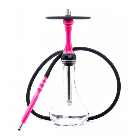 Narghilea Alpha Hookah X Pink - Roz Fluor + Vas